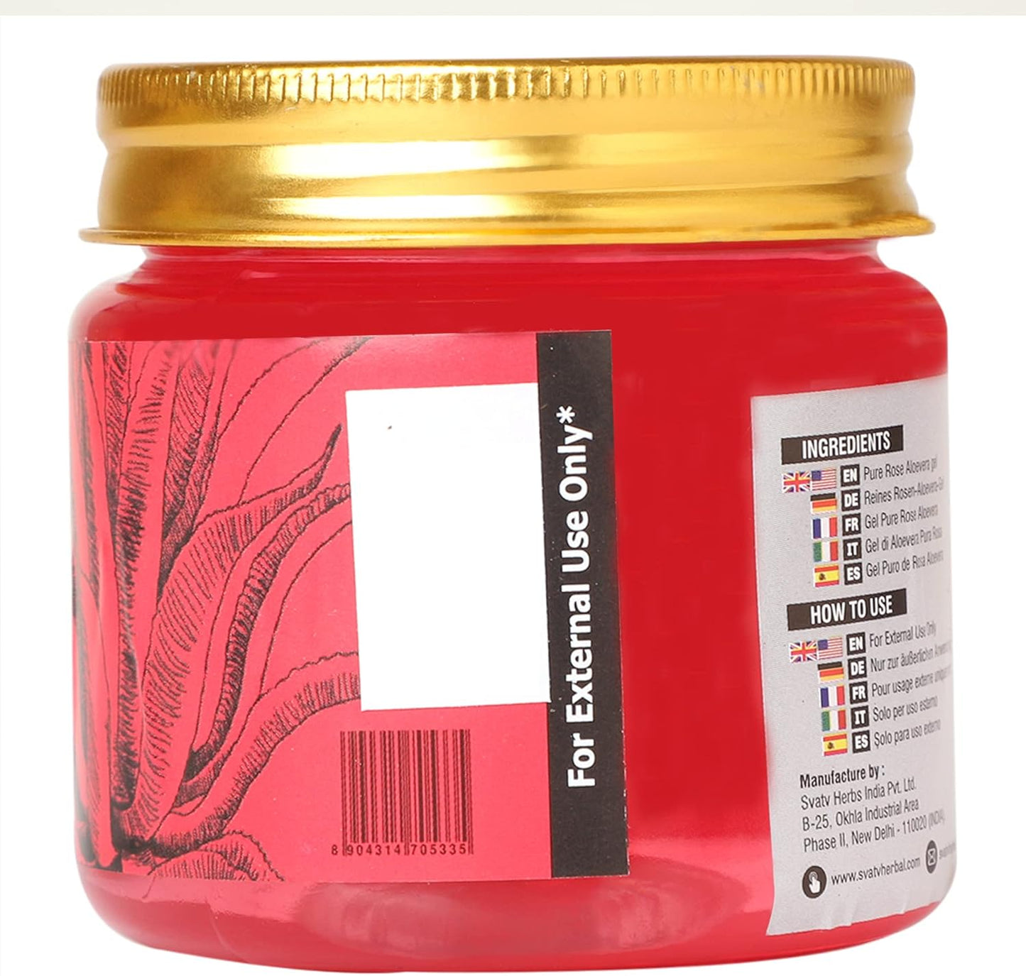 SVATV Rose Aloe Vera Gel For Skin 200gm