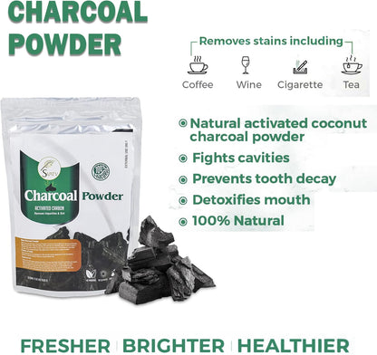 SVATV Active Charcoal Powder | For Skin 227gm (8_oZ)