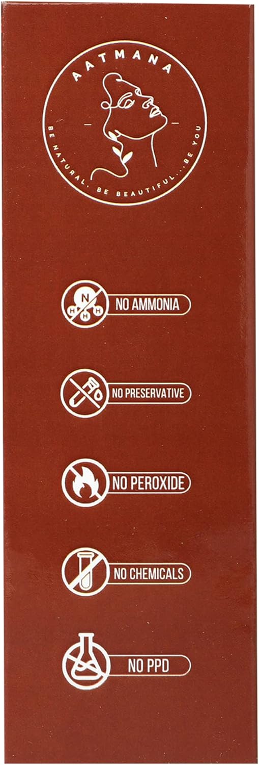 AATMANA Copper Brown Herbal Henna Hair Dye with Goodness of 9 Herbs 100gm