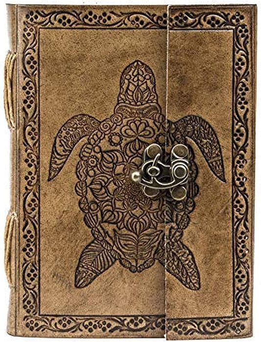 OVERDOSE TORTOISE LEATHER JOURNAL NOTEBOOK 5/7