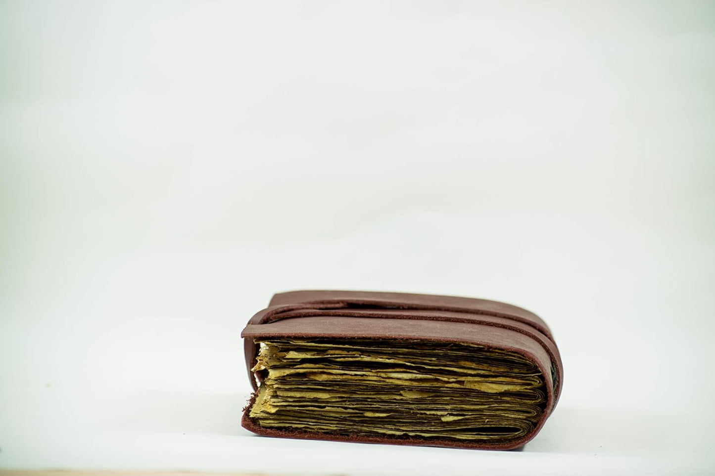 OVERDOSE Deckle Red Leather Journal 6/8