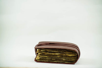 OVERDOSE Deckle Red Leather Journal 6/8