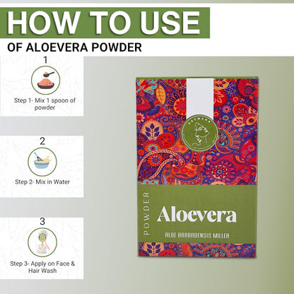 AATMANA Aloe Vera Powder for Skin & Hair 100gm