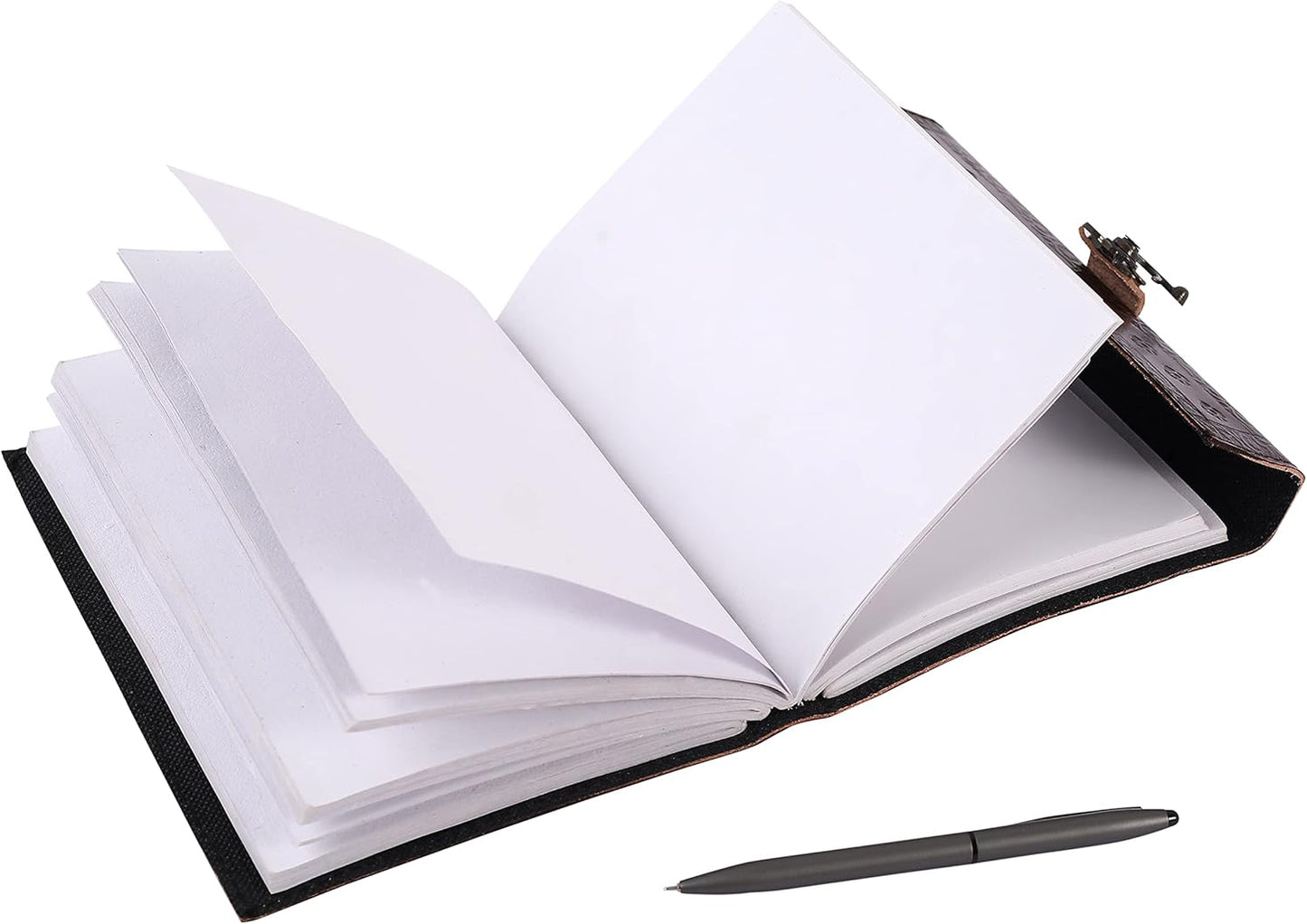 OVERDOSE Colosseum Brown Leather Journal 6/8