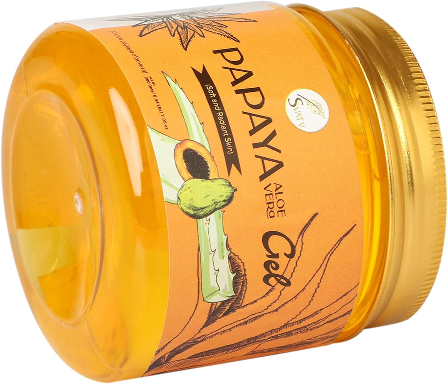 SVATV Papaya Aloe Vera Gel For Skin 200gm