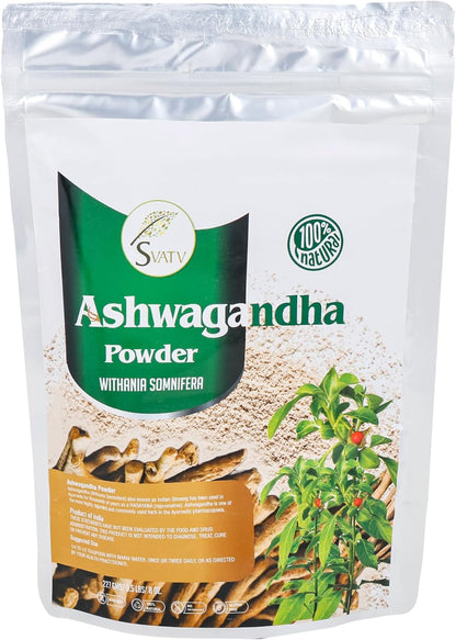 SVATV Ashwagandha Powder | Withania Somnifera 227gm (8_oZ)