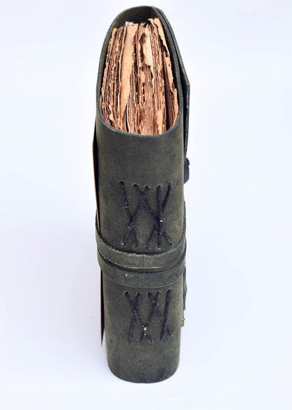 OVERDOSE Deckle Green with Key Leather Journals 5/7