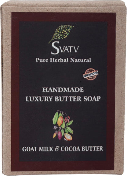SVATV Handcrafted savon with Goat Milk & Cocoa Butter 125gm