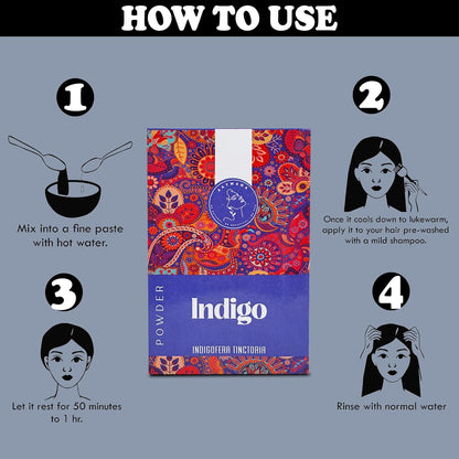 AATMANA Indigo Powder | Indigofera Tinctoria | For Black & Natural Hair | 100gm