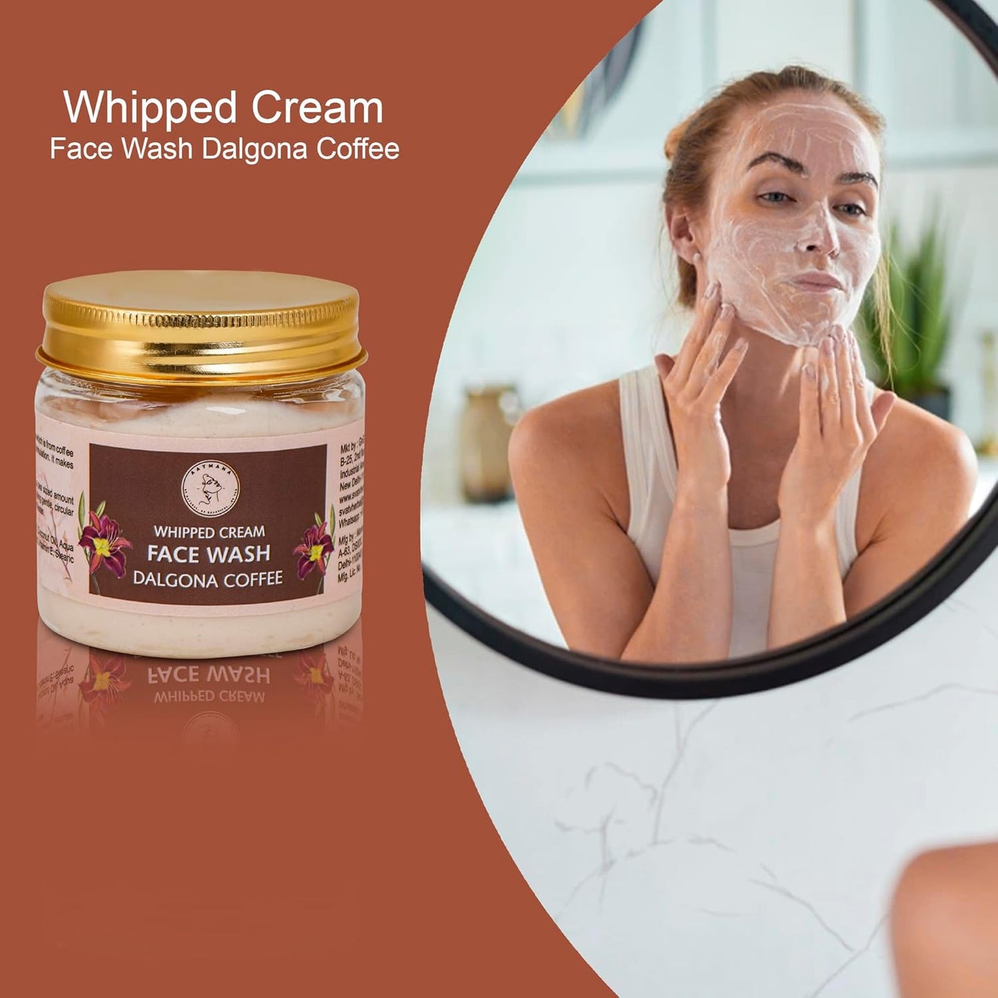 AATMANA Face Wash Dalgona Coffee 100gm Skin Care