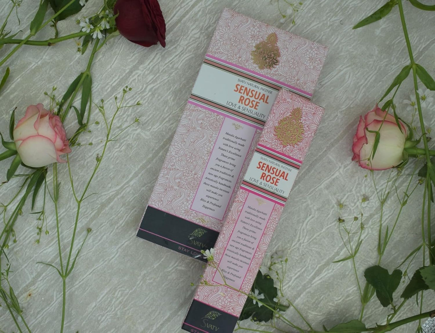 SVATV INCENSE STICK SENSUAL ROSE 15GM (PACK OF 2)