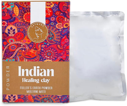 AATMANA Fullers Earth Powder | Multani Mitti | Indian Healing Clay | For Skin 100gm