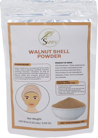 SVATV Walnut Shell Powder For Skin 100gm