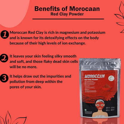 Svatv Red Moroccon Clay Powder - 227GM