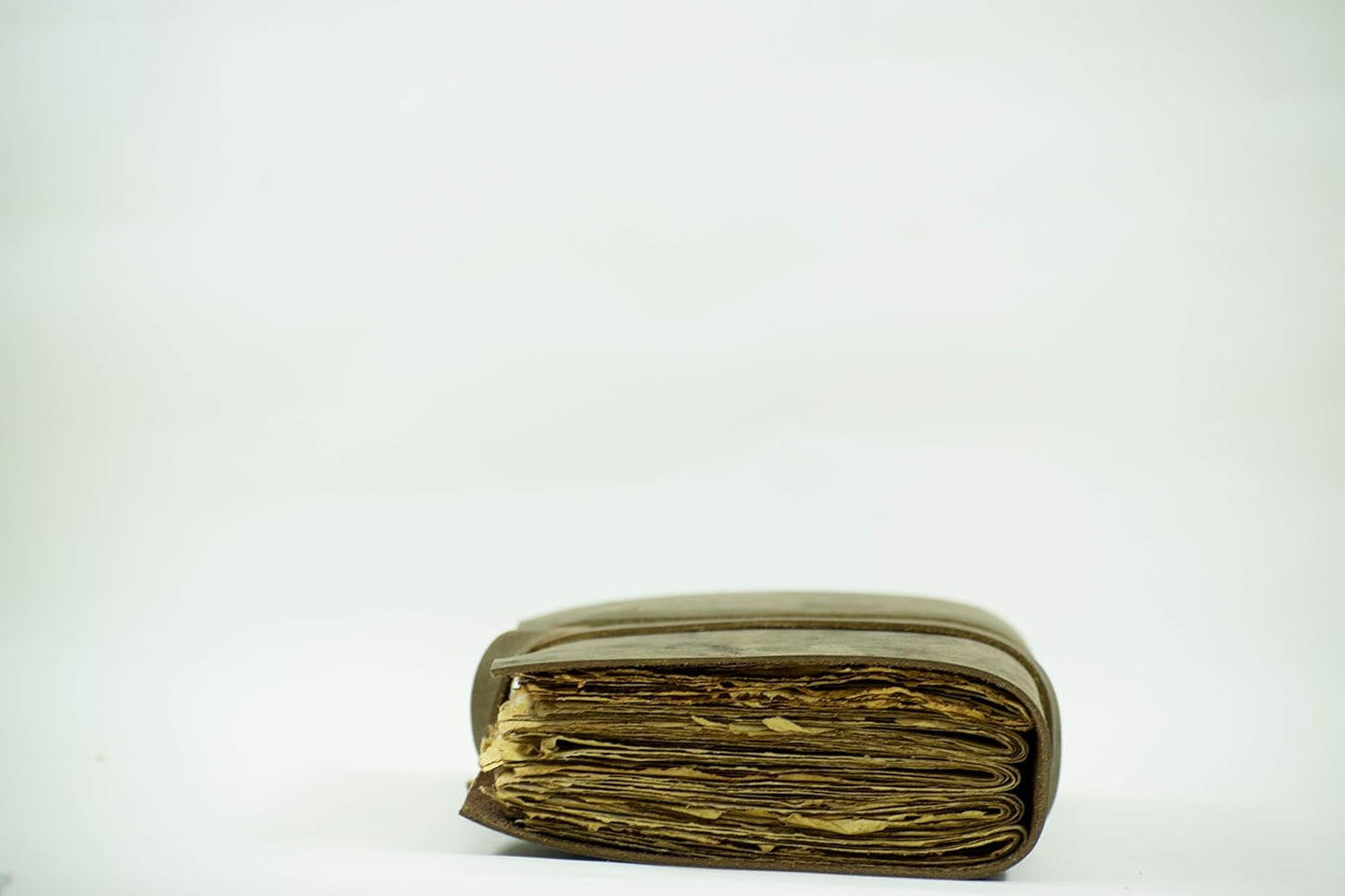 OVERDOSE Deckle Brown Leather Journal 6/8