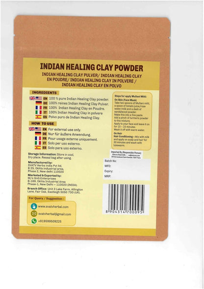 SVATV MULTANI MITTI POWDER FOR SKIN & HAIR 227GM