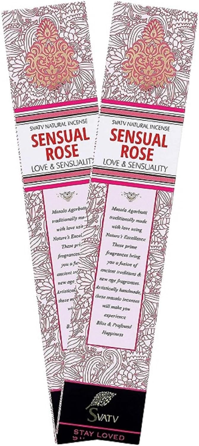 SVATV INCENSE STICK SENSUAL ROSE 15GM (PACK OF 2)