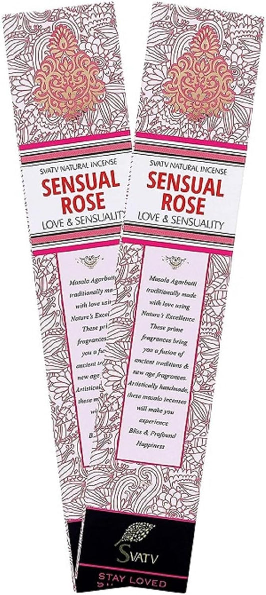SVATV INCENSE STICK SENSUAL ROSE 15GM (PACK OF 2)