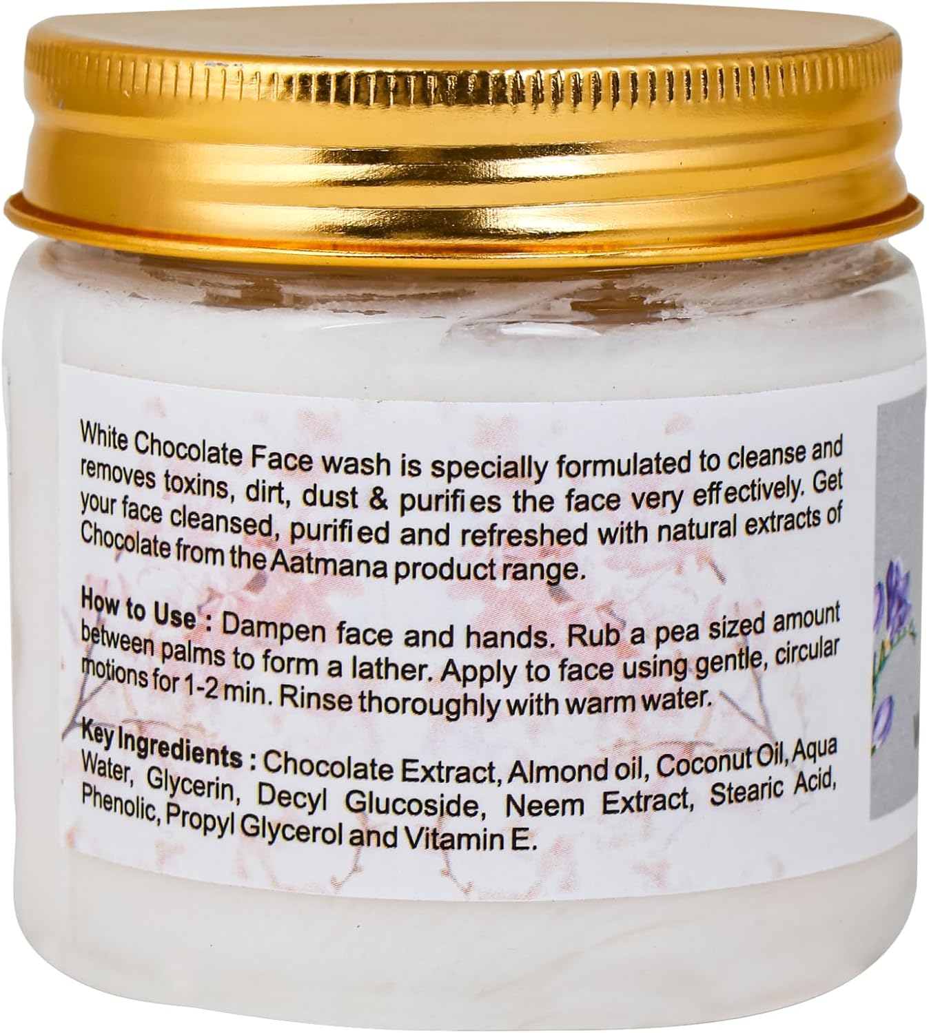 AATMANA Face Wash White Chocolate 100gm Skin Care