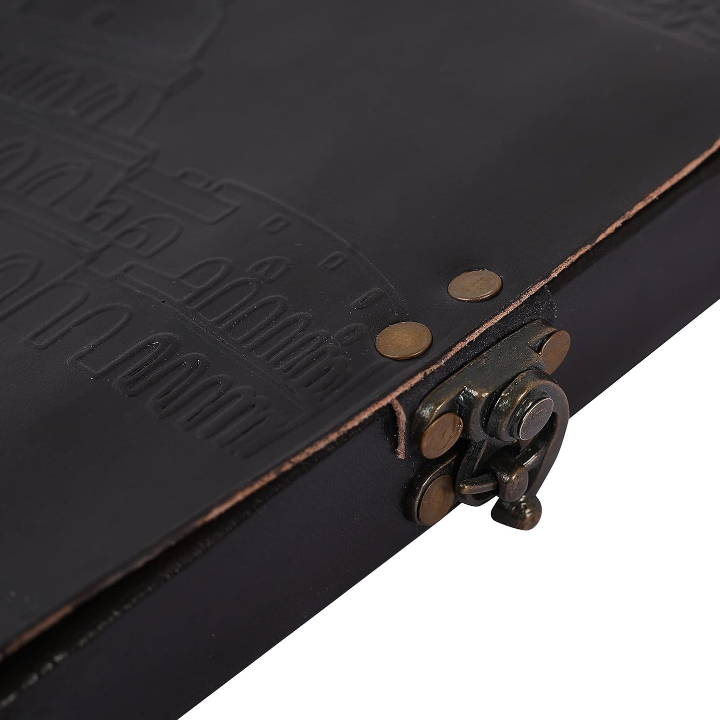 OVERDOSE Colosseum Black Leather Journal - Handmade Journal Leather 5/7