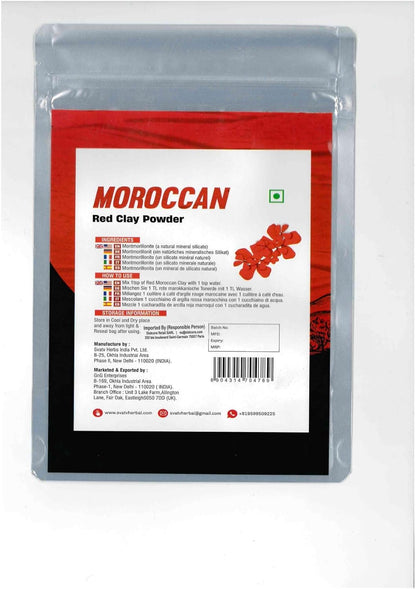Svatv Red Moroccon Clay Powder - 227GM