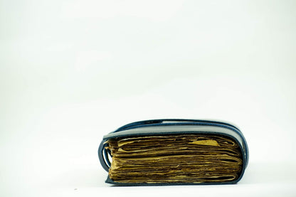OVERDOSE Deckle Blue Leather Journal 6/8