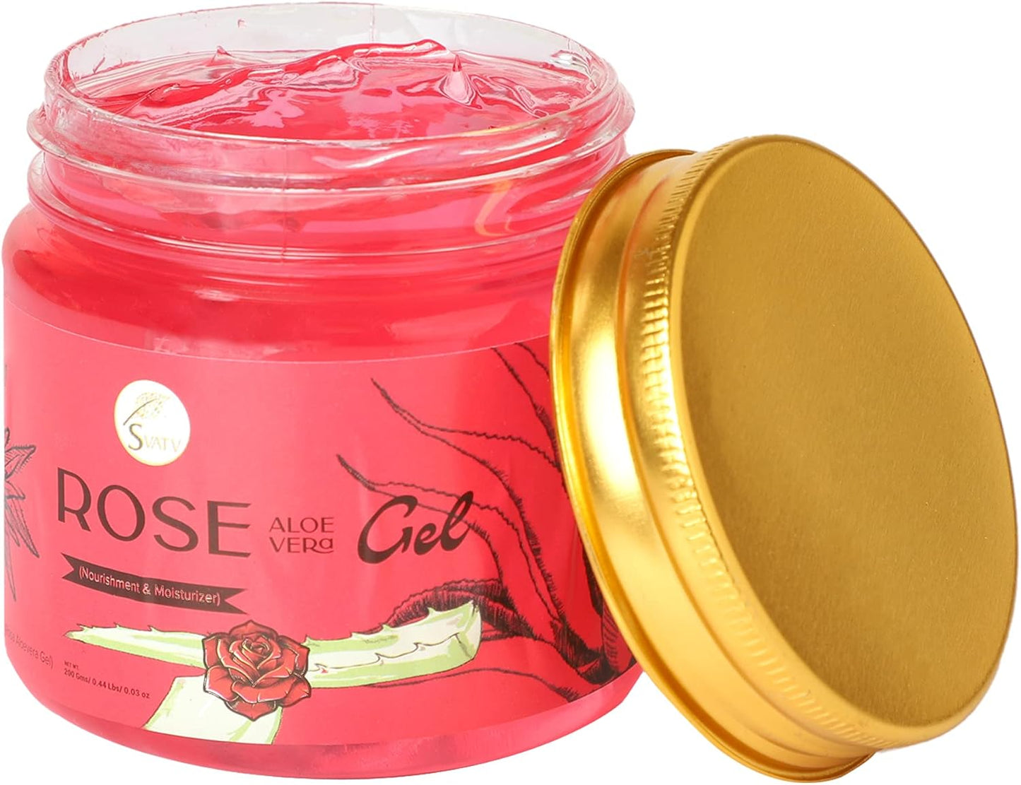 SVATV Rose Aloe Vera Gel For Skin 200gm