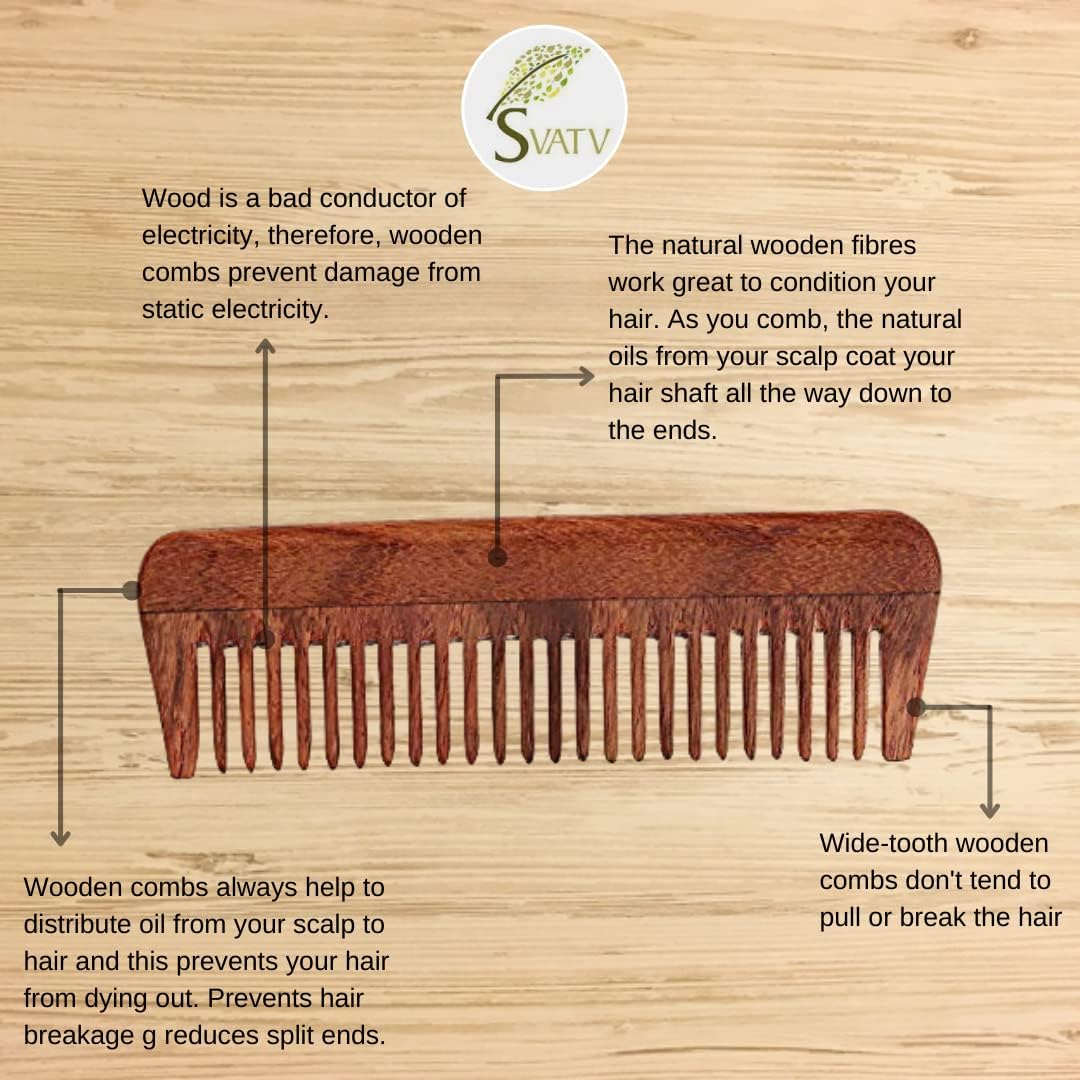 SVATV SHISHAM WOODEN COMB S-5