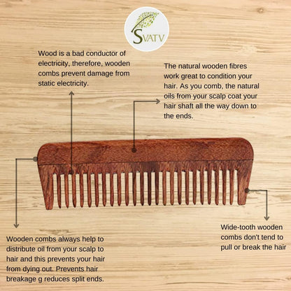 SVATV SHISHAM WOODEN COMB S-5