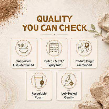 SVATV Rhassoul Clay powder | Ghassoul Clay | For Skin 227gm (8_oZ)