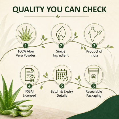 SVATV Aloevera Powder For Skin Care 227gm (8_oZ)
