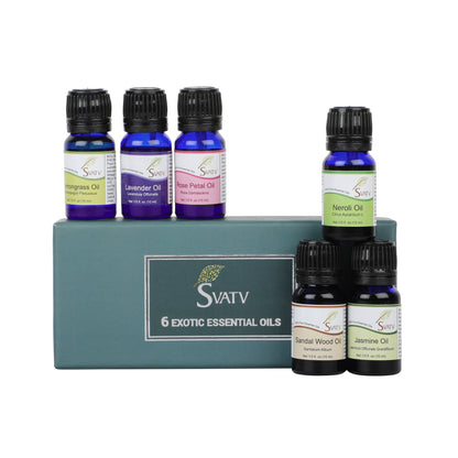 SVATV GIFT SET Therapeutic Grade Essential Oil Aromatherapy Oil 60ml (10ml per)