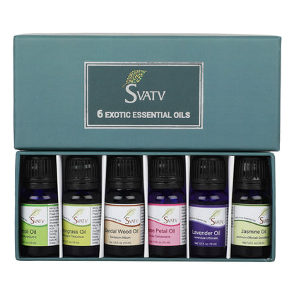 SVATV GIFT SET Therapeutic Grade Essential Oil Aromatherapy Oil 60ml (10ml per)