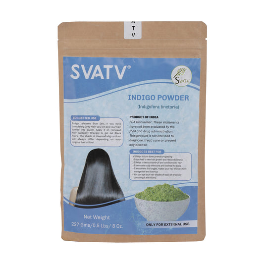 Svatv Indigo Powder For Hair 227gm (8_oZ)
