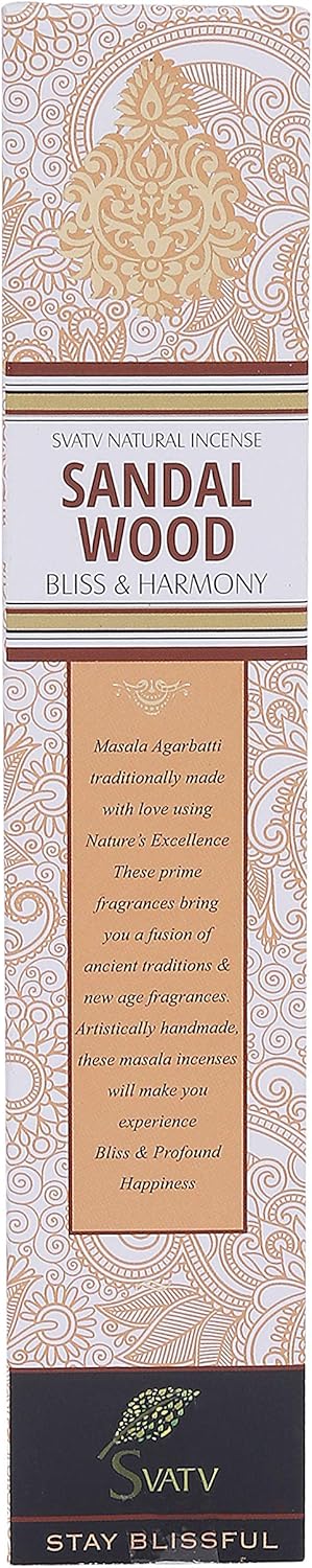 SVATV INCENSE STICK SANDALWOOD 15GM (PACK OF 12)