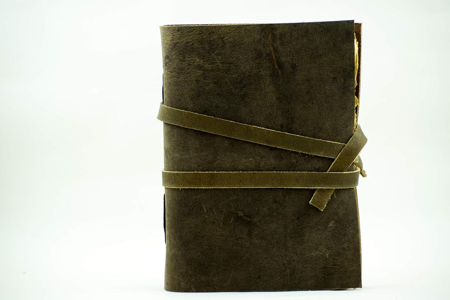OVERDOSE Deckle Brown Leather Journal 5/7