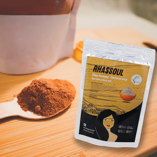 SVATV Rhassoul Clay powder | Ghassoul Clay | For Skin 227gm (8_oZ)