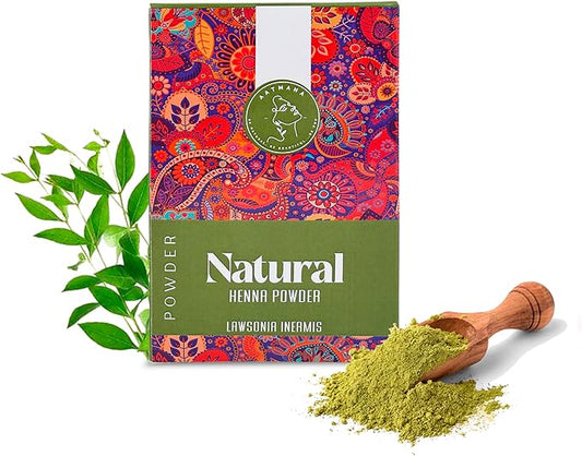 AATMANA Natural Henna Powder | Lawsonia Inermis | Men and Women Natural Hair Color - 100 Grams- 100 Grams