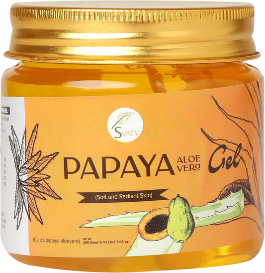 SVATV Papaya Aloe Vera Gel For Skin 200gm