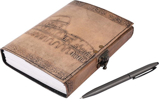 OVERDOSE Colosseum Vintage Leather Journal 5/7