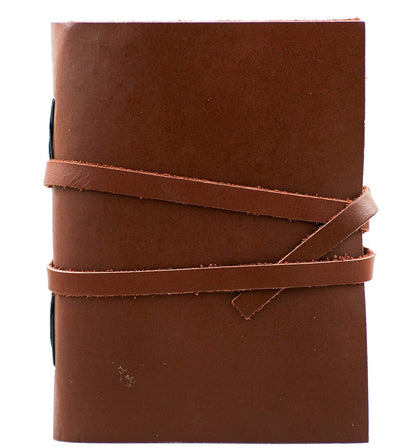 OVERDOSE Deckle Red Leather Journal 6/8