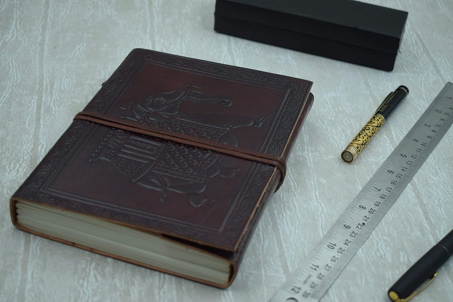 OVERDOSE Elephant Journal Notebook Leather Diary 6/8