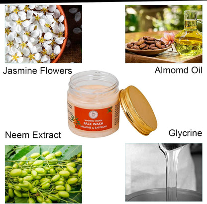 AATMANA Face Wash Jasmine & Saffron 100gm Skin Care