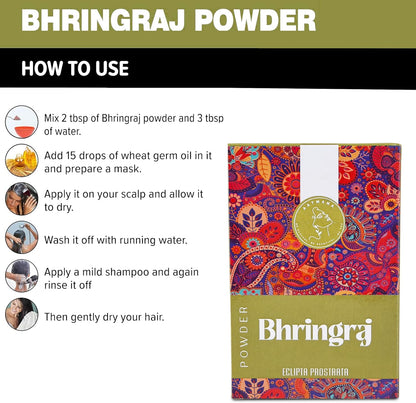 AATMANA Bhringraj Powder | For Hair | 100gm