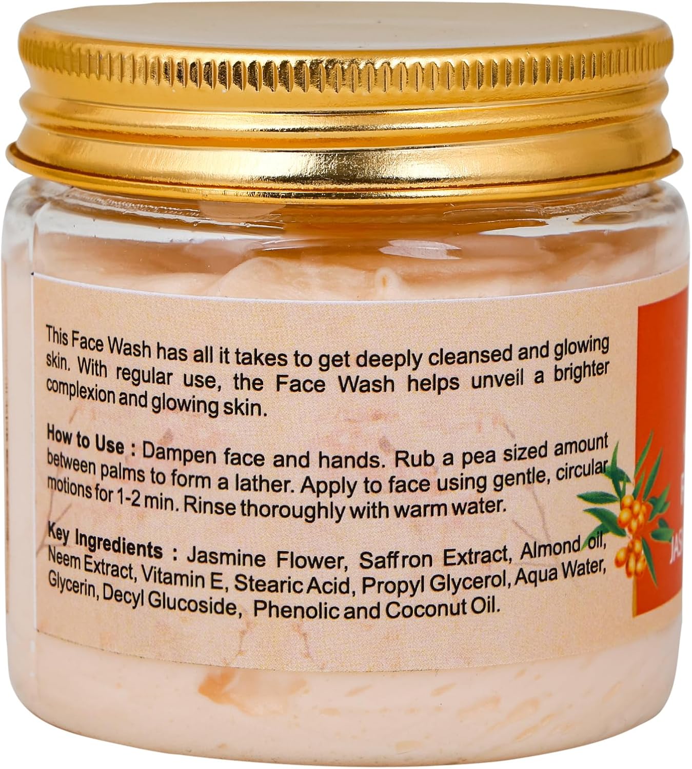 AATMANA Face Wash Jasmine & Saffron 100gm Skin Care
