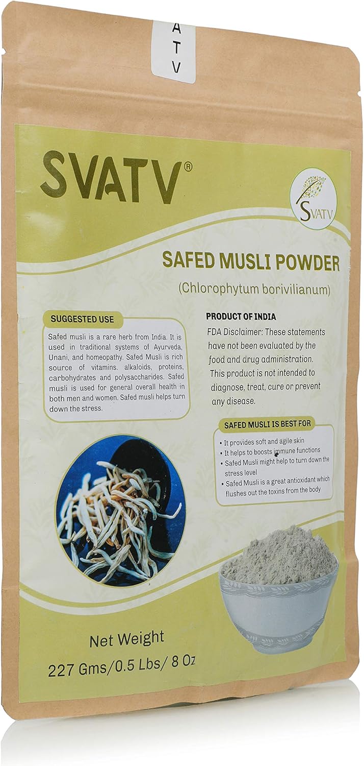 Svatv Safed Musli Powder | 227gm (8_oZ)