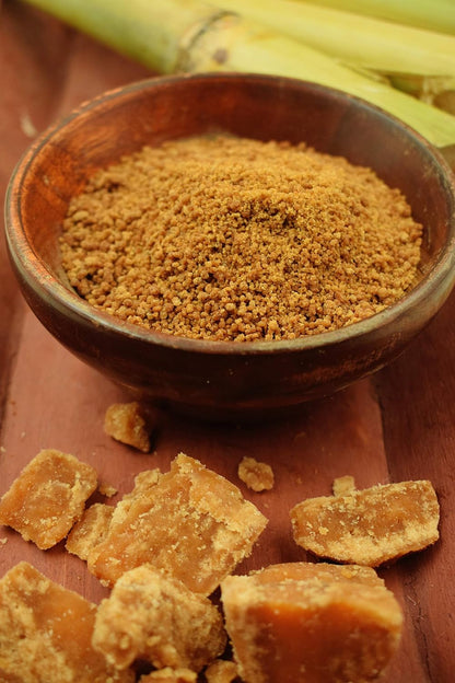 SVTAV Jaggery Powder, Hand-Grinded Gur Powder | Natural Sweetener | 500gm (16_oZ)