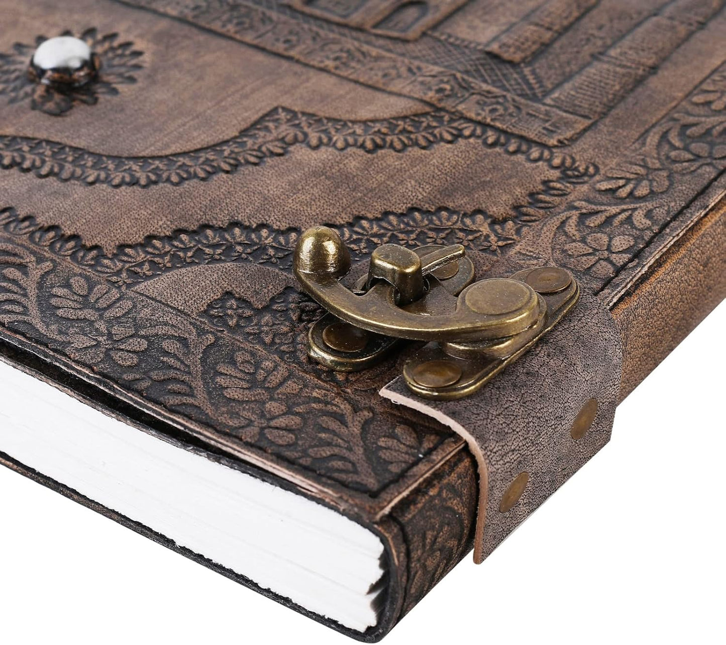 OVERDOSE Taj Mahal Vintage Leather Journal 10/13