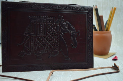 OVERDOSE Elephant Journal Notebook Leather Diary 6/8