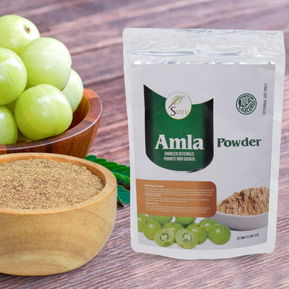 SVATV Amla Powder | Amalaki | Emblica Officinalis | For Hair 227gm (8_oZ)